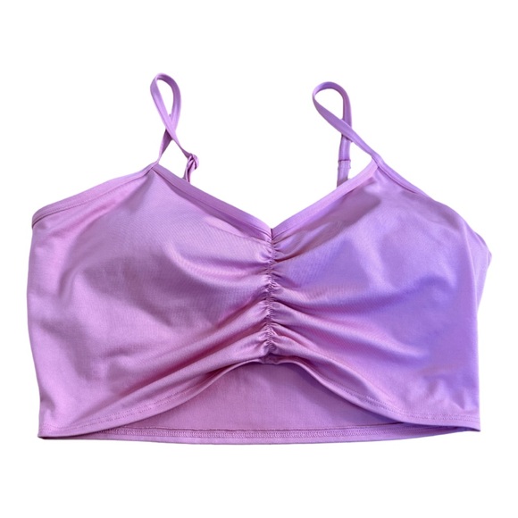 NWOT PINK Victoria's Secret Pink Ruched Front Sports Bra Sz M - Picture 1 of 5